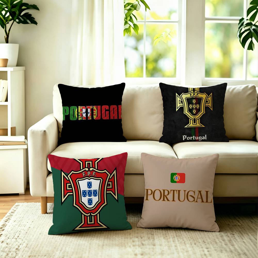 Home Textiles Portugal - Housse de coussin carrée imprimée double