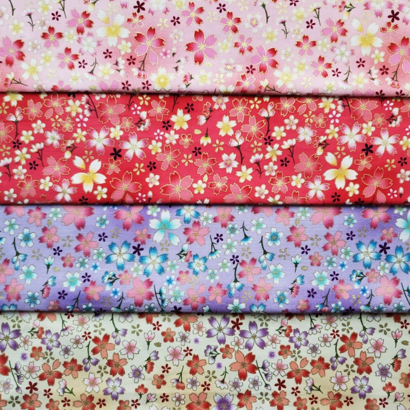 Home Fashion Textiles - Tissu imprimé en coton feuille d'or,