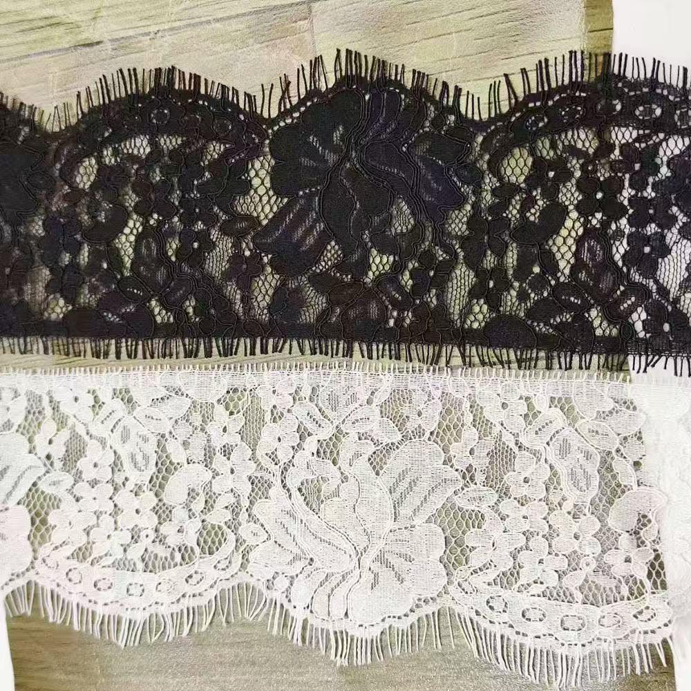 Home Fashion Textiles - Dentelle Chantilly à fleurs pour voiles
