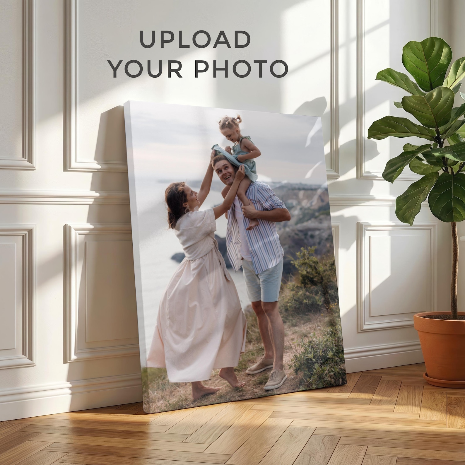 Home Textiles & Furnishings - Toile photo personnalisée, Art mural familial