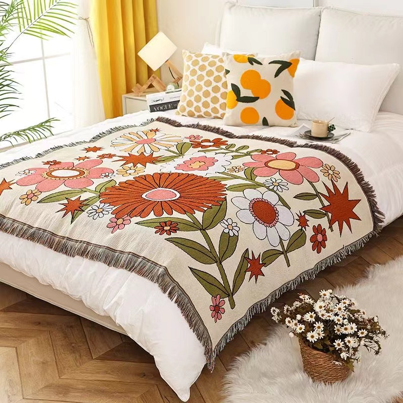 Home Textiles Decoris - Textile City Ins Sunflower Throw Blanket,