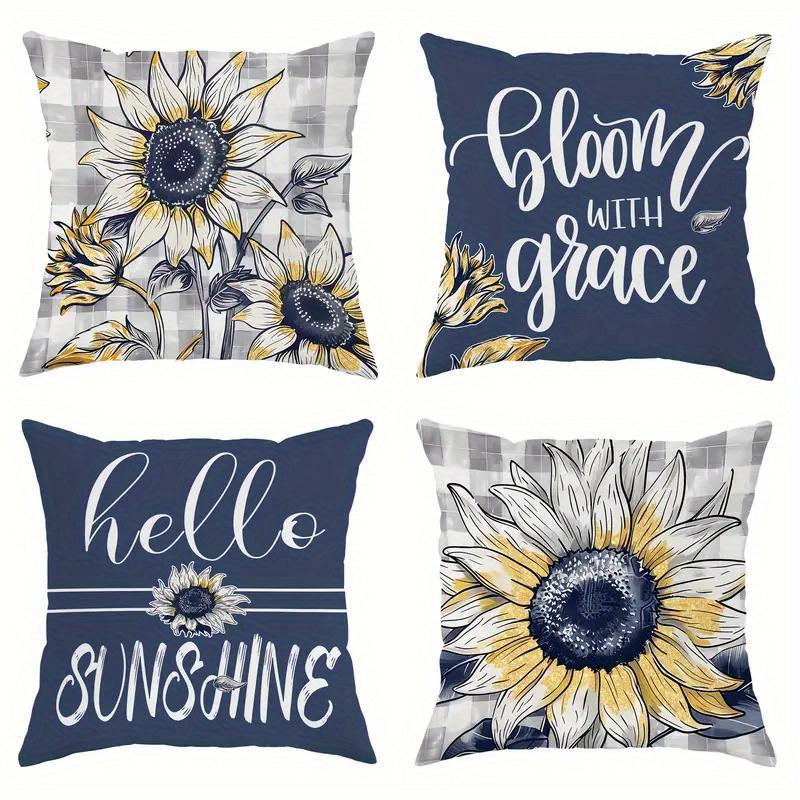 Pillow Insert 18X18 - Housses de coussin Sunshine Sunflower –