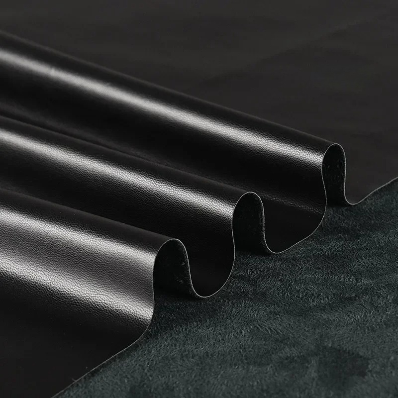 Tissu en cuir PU suédé noir, d - Home Textiles Wholesale avis et prix