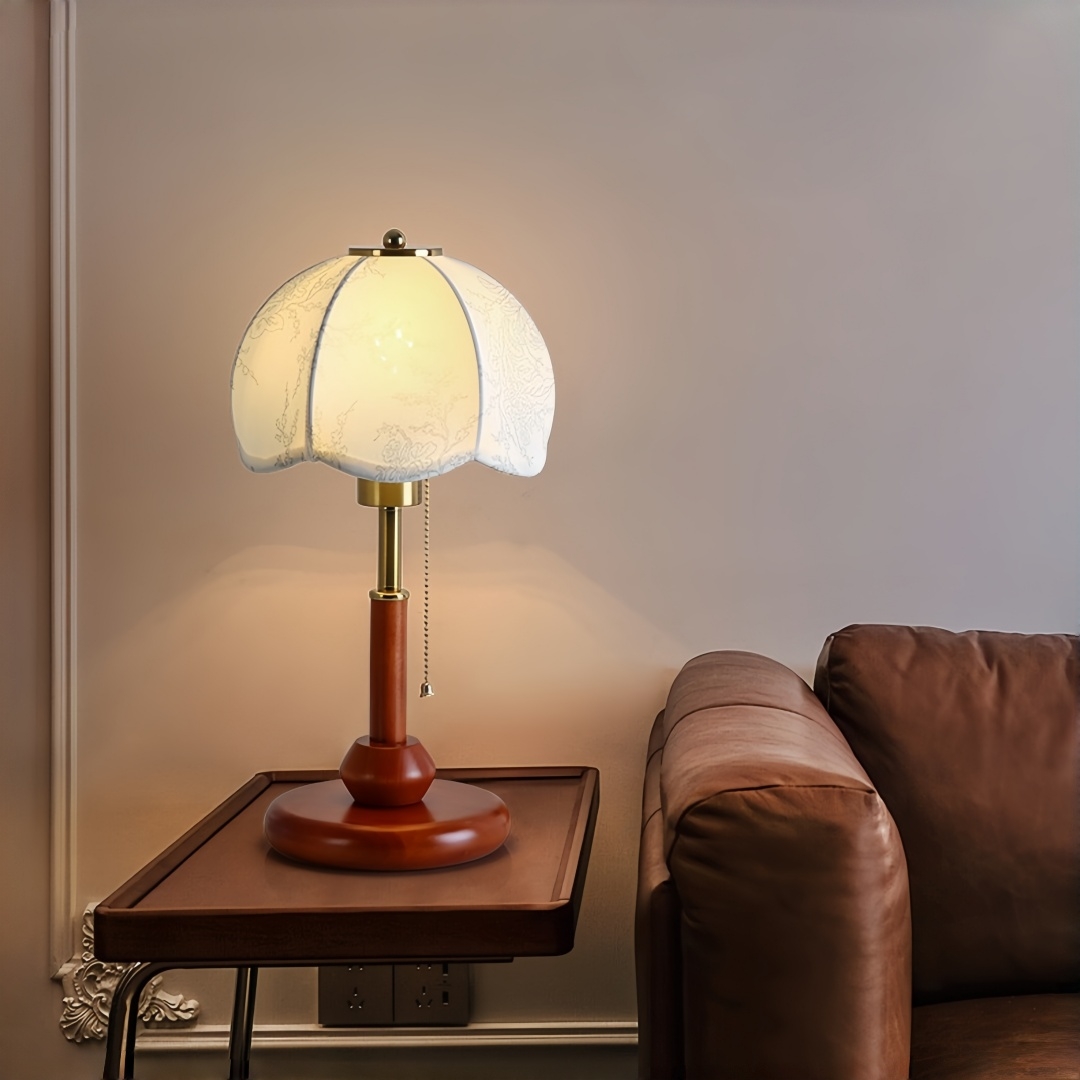 Lampe de table vintage à abat- - Home Textiles & Furnishings avis et prix
