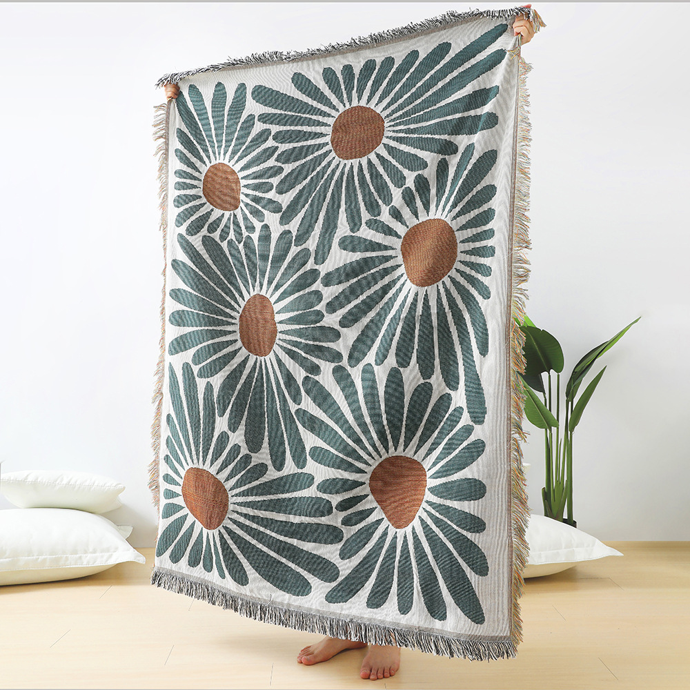Textile City Ins Floral Throw  - Home Textiles Decoris avis et prix