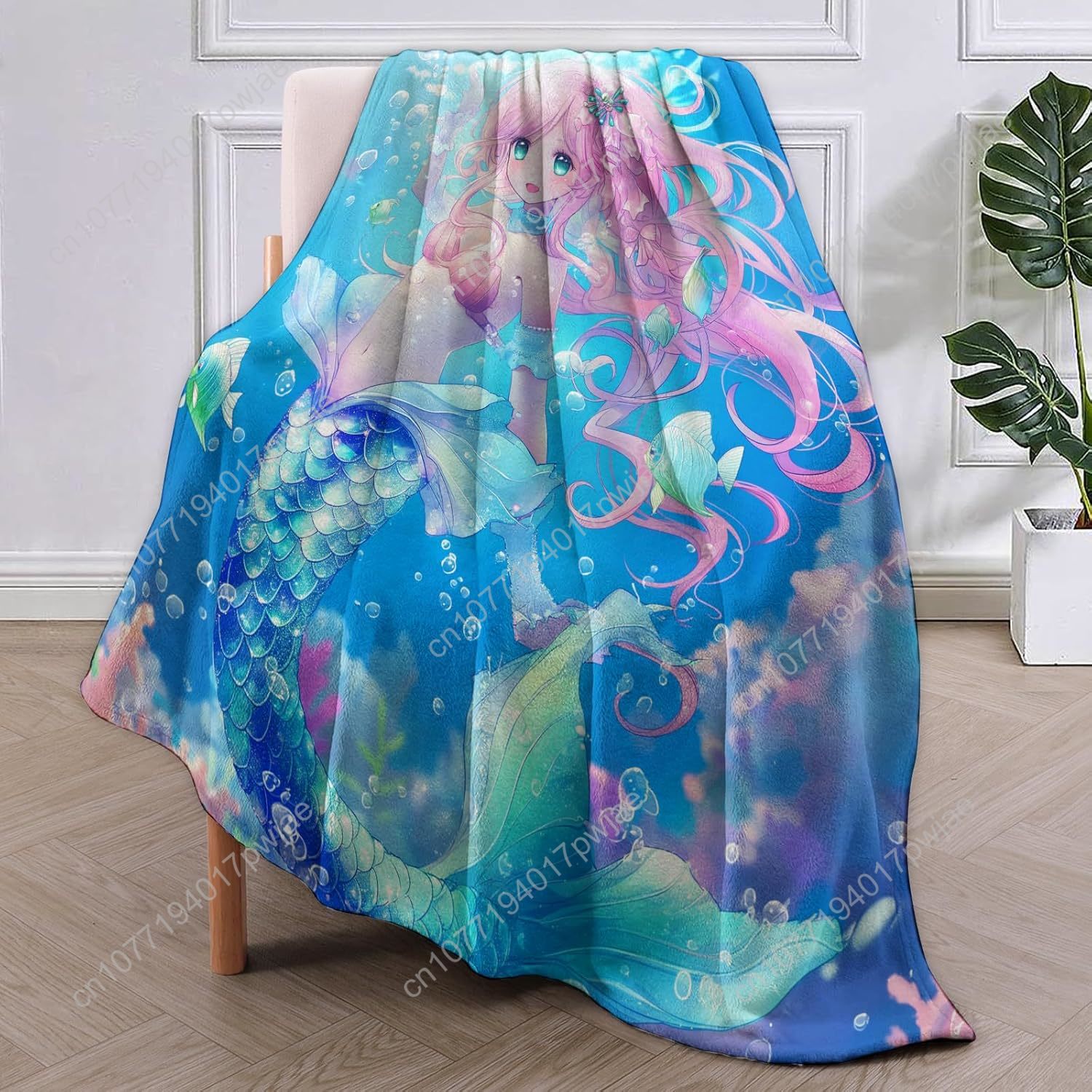 Couverture sirène mignonne en  - Home Textiles & Furnishings avis et prix