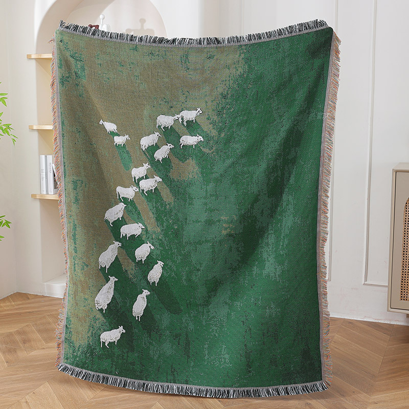 Couverture décorative en jacqu - Home Textiles City avis et prix