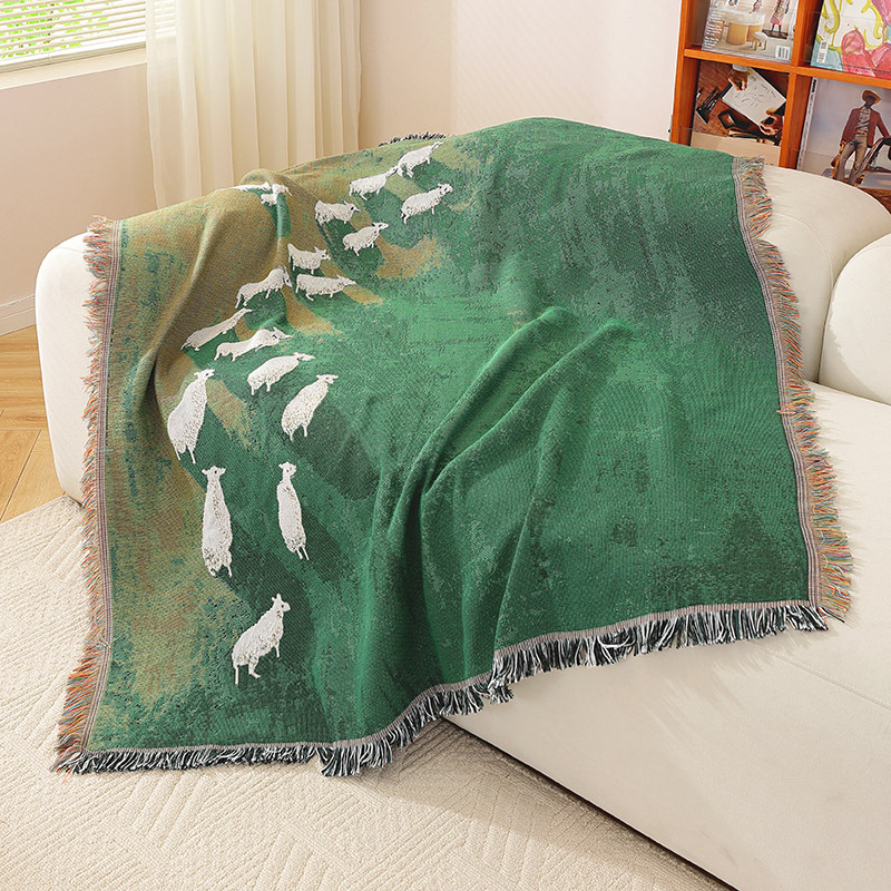 Couverture décorative en jacqu - Home Textiles City avis et prix
