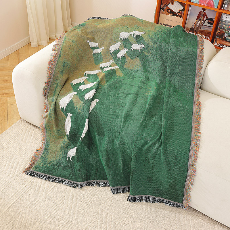 Couverture décorative en jacqu - Home Textiles City avis et prix