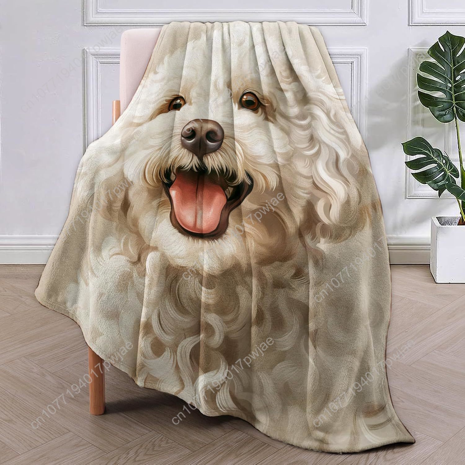 Couverture avec Portrait de ca - Home Textiles & Furnishings avis et prix