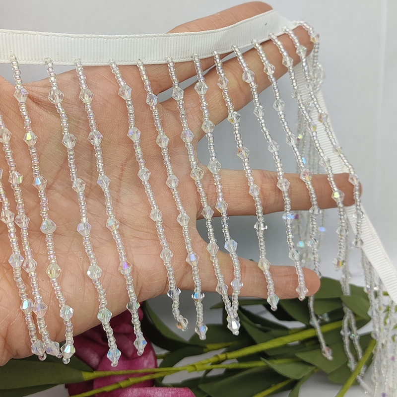 Frange perlée en cristal pour  - Home Fashion Textiles avis et prix